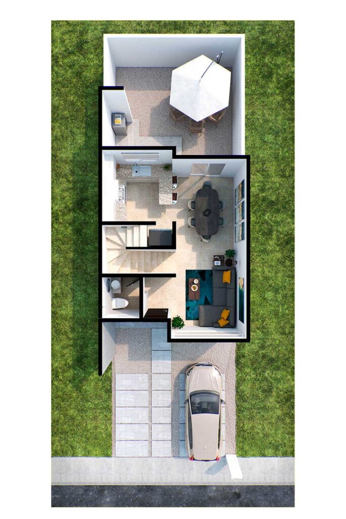 Planta baja casa tabachin
